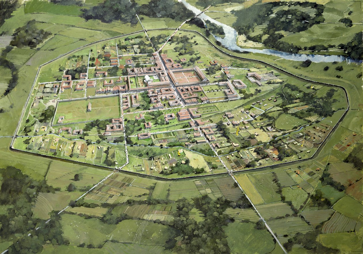 Římské město Wroxeter od Ivan Lapper