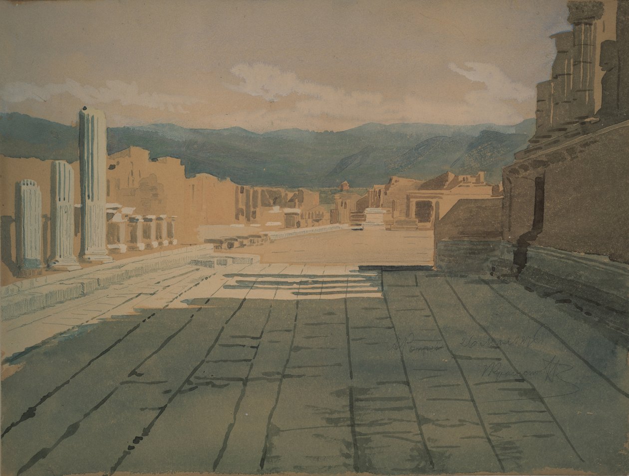 Pompeje, 1876 od Ivan Nikolaevich Kramskoy