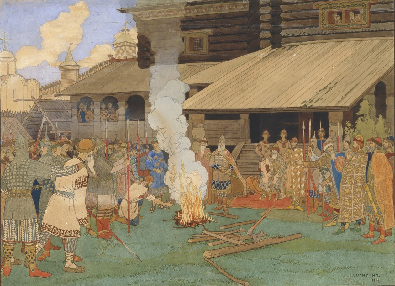 Křest ohněm od Ivan Yakovlevich Bilibin