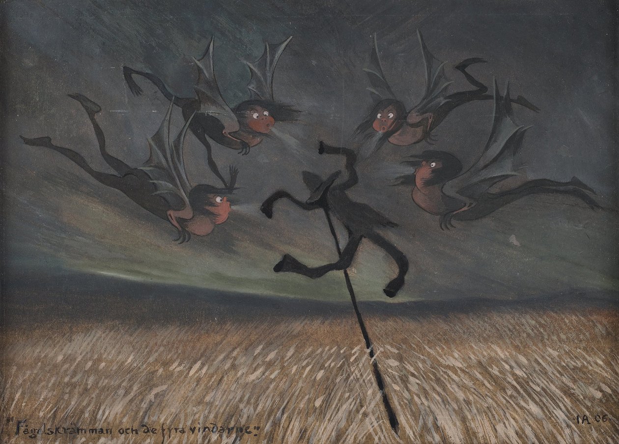 Strašák a čtyři větry, 1906. od Ivar Arosenius