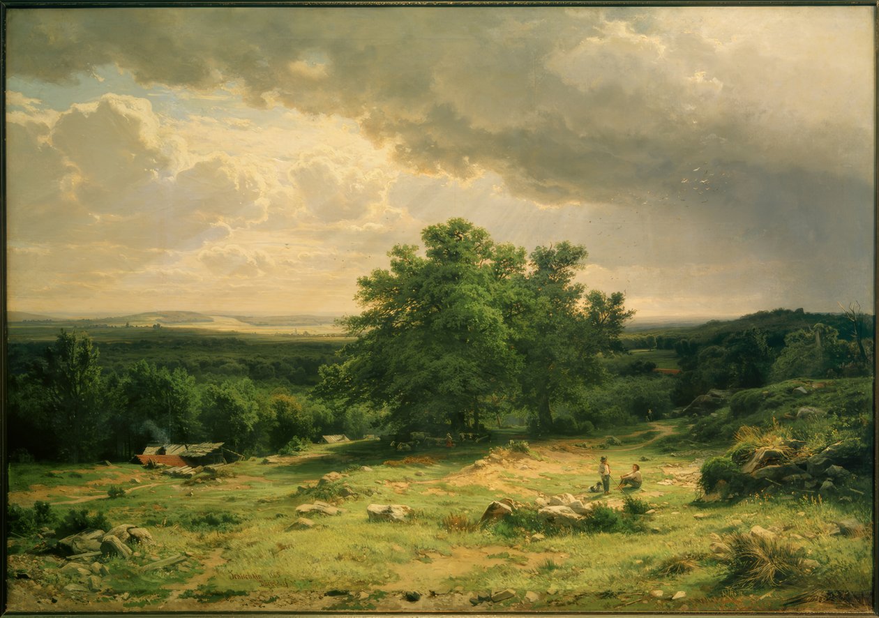 I.I.Schischkin, pohled na okolí Düsseldorfu od Ivan Ivanovich Shishkin