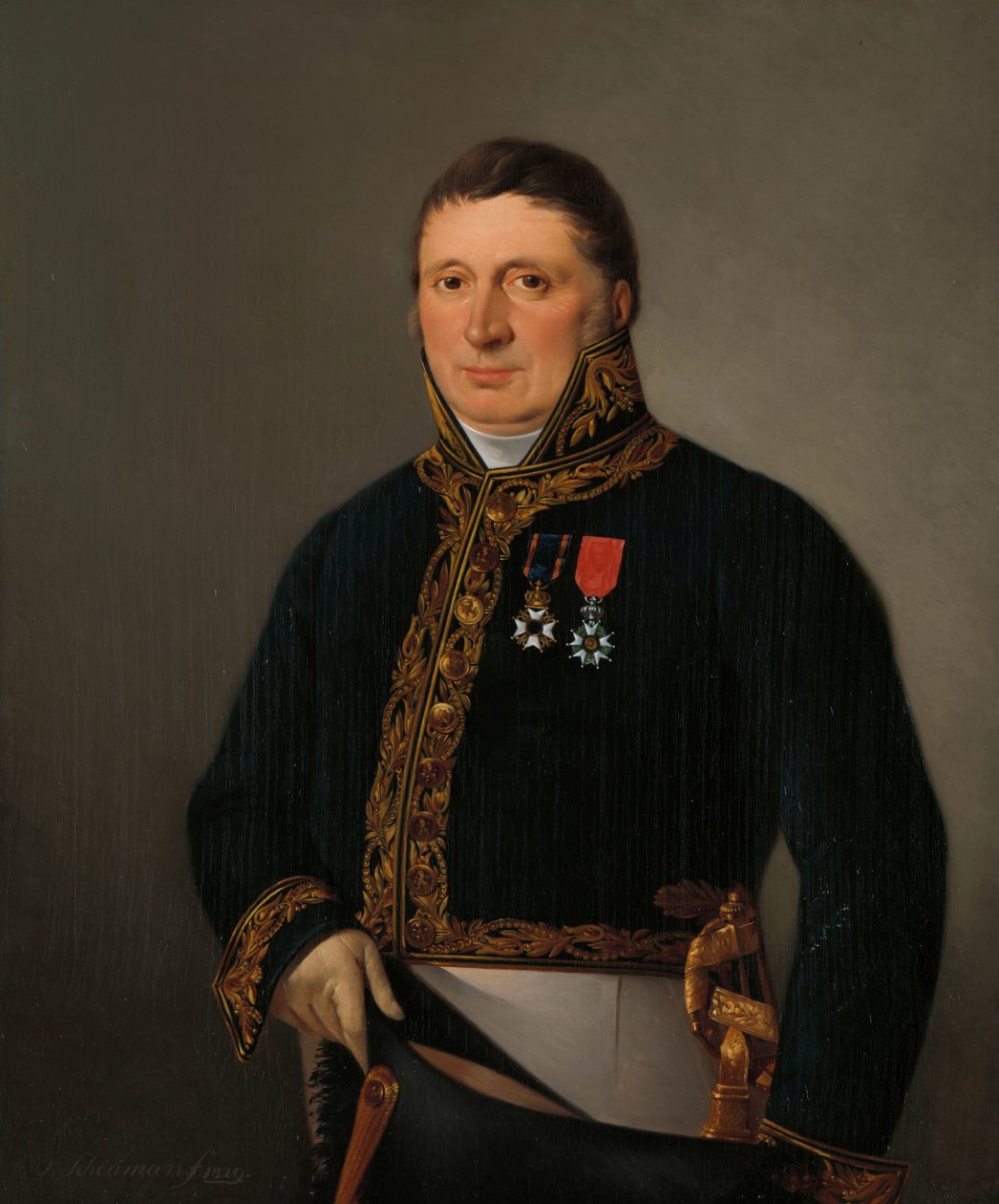 Portrét generálního inspektora A. F. Goudriaana od Izaak Schouman