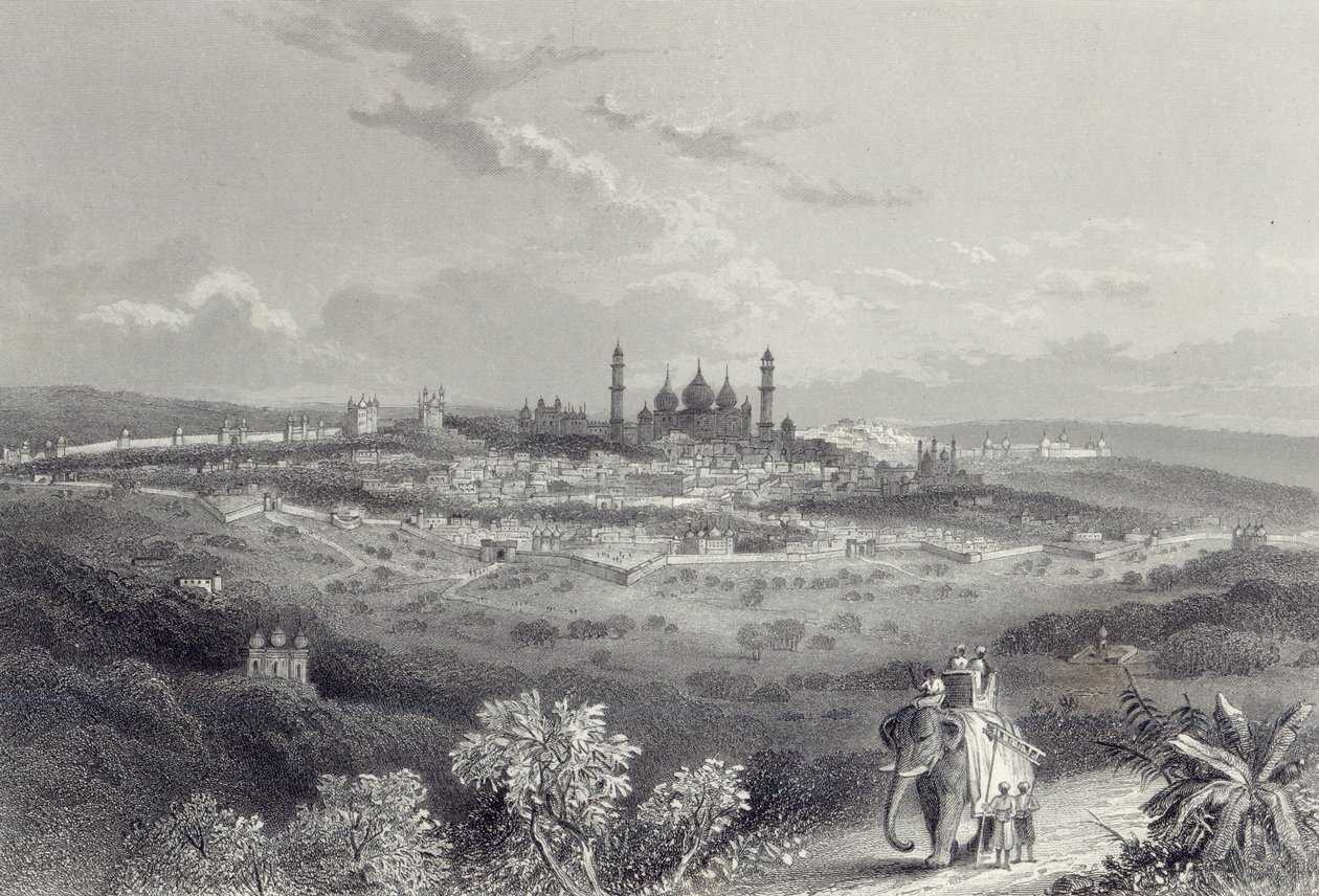Dillí, vyryl Edward Paxman Brandard (1819-98) kolem roku 1860 od John Ramage