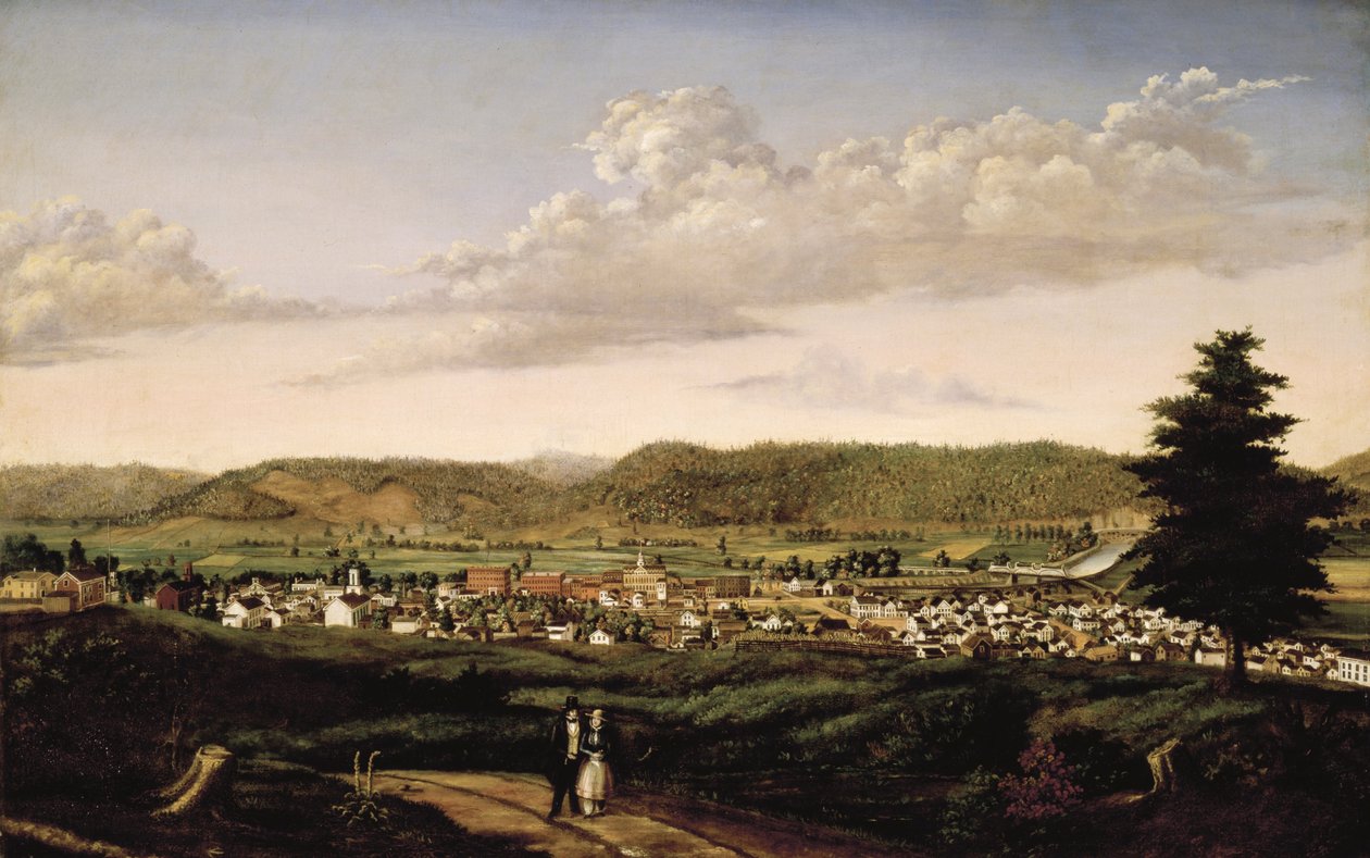 Scéna Corning, New York od J. S. Jennings