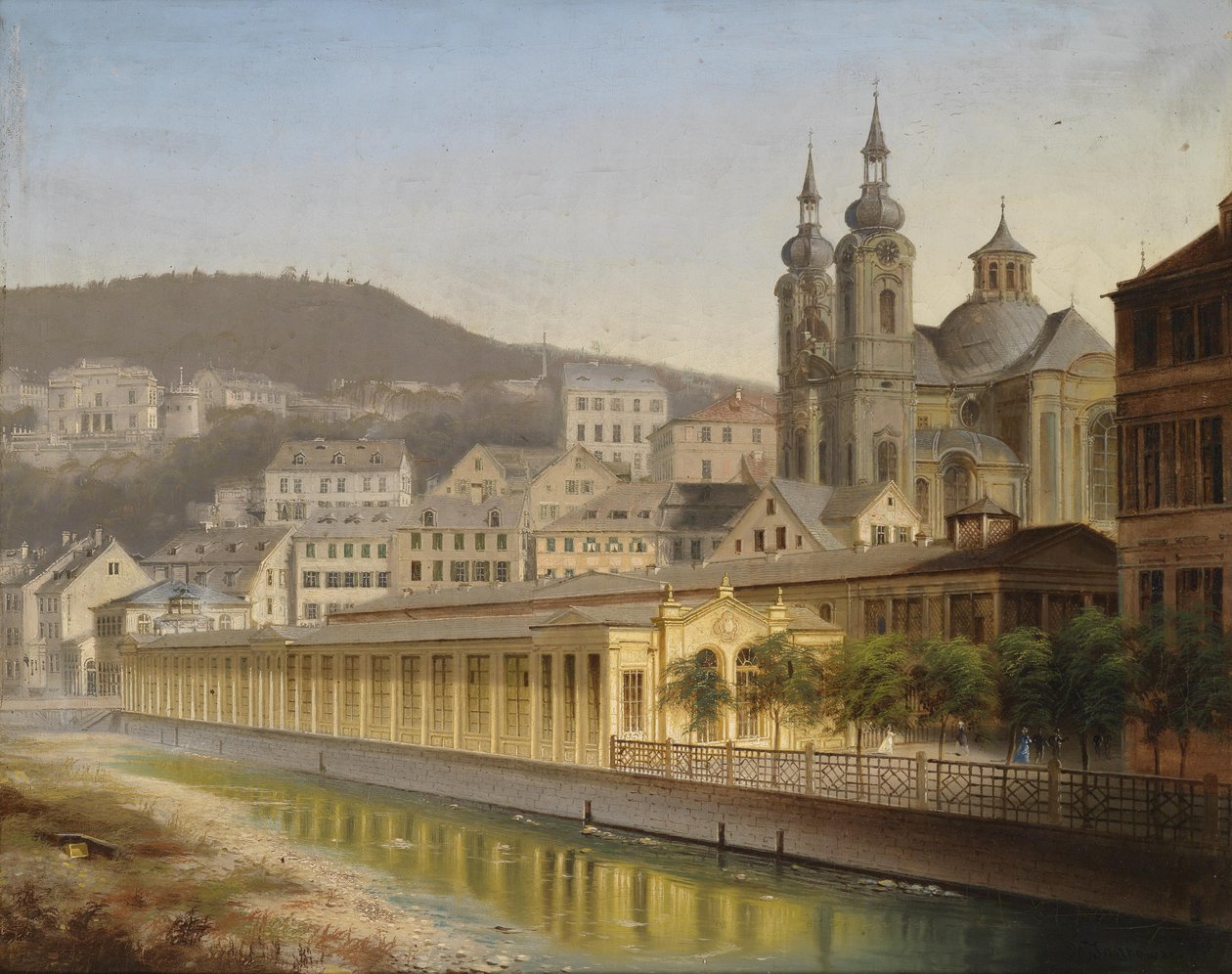 Pohled na Karlovy Vary od J. Wilhelm Jankowsky