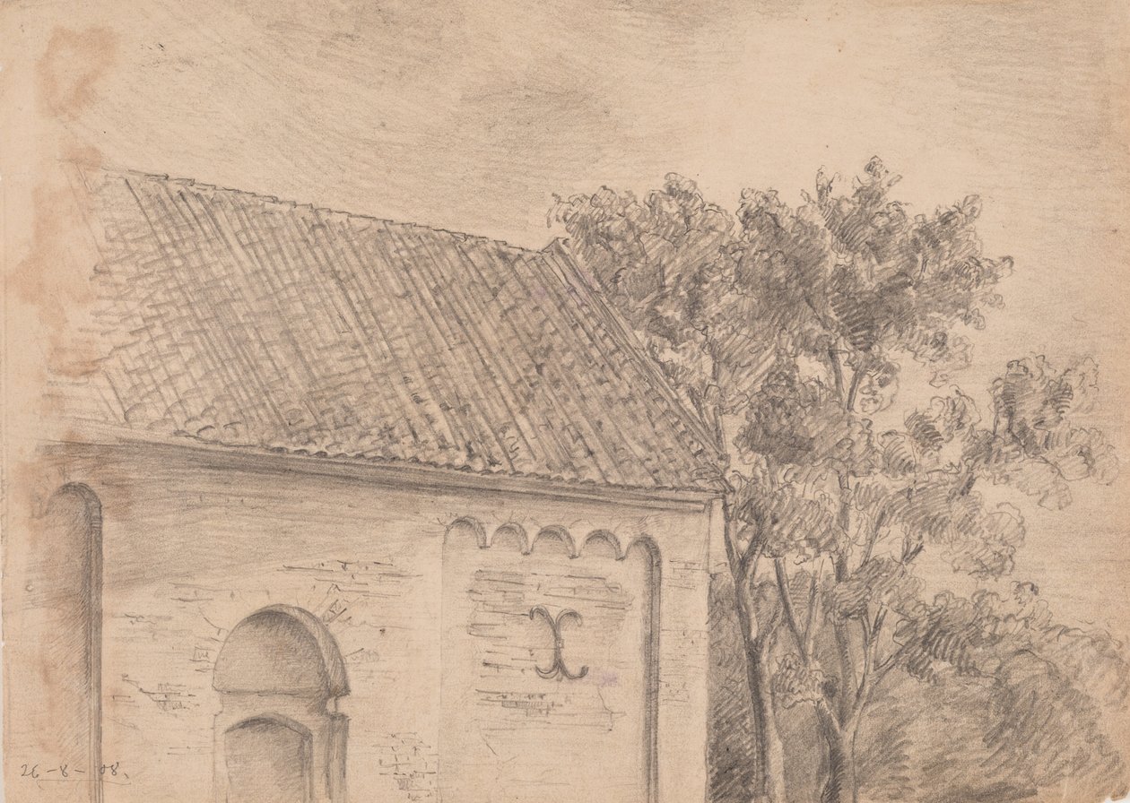 Církevní architektura se stromy od J.A. Jerichau (II)