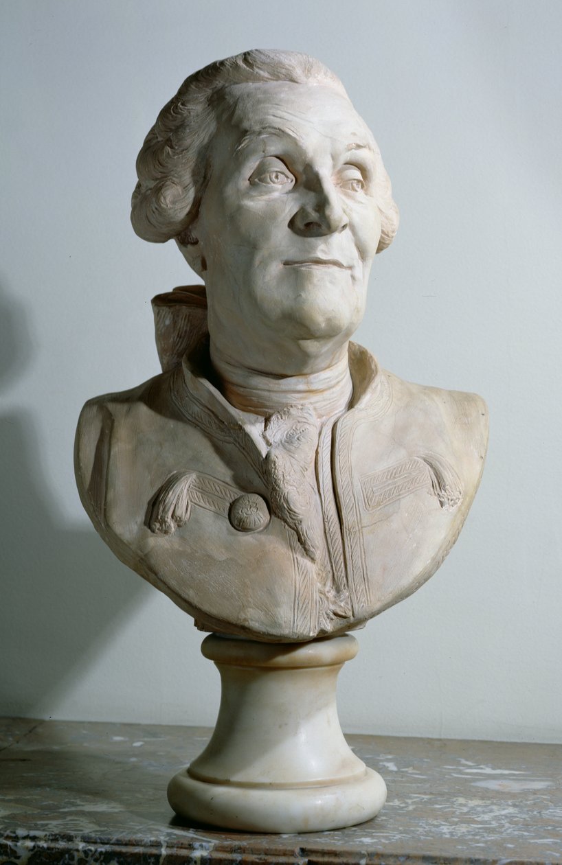 Busta Charlese Marie de La Condamine (1701-74) od J.B.C dHuet