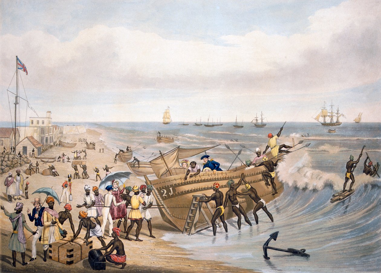 Madras, Embarding, ryl C. Hunt, 1856 od J.B. East