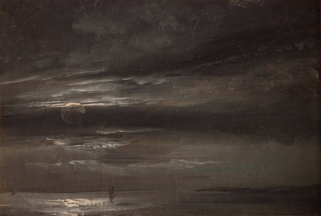 Měsíční svit nad mořem od Johan Christian Dahl
