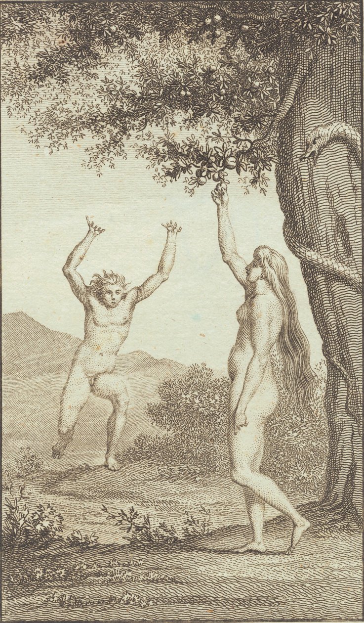 Ilustrace k Ewaldovu "Adam a Eva". III od J.F. Clemens