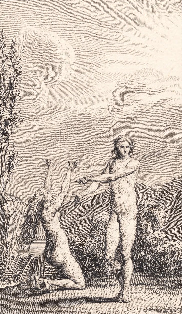 Ilustrace k Ewaldovu "Adam a Eva". II od J.F. Clemens