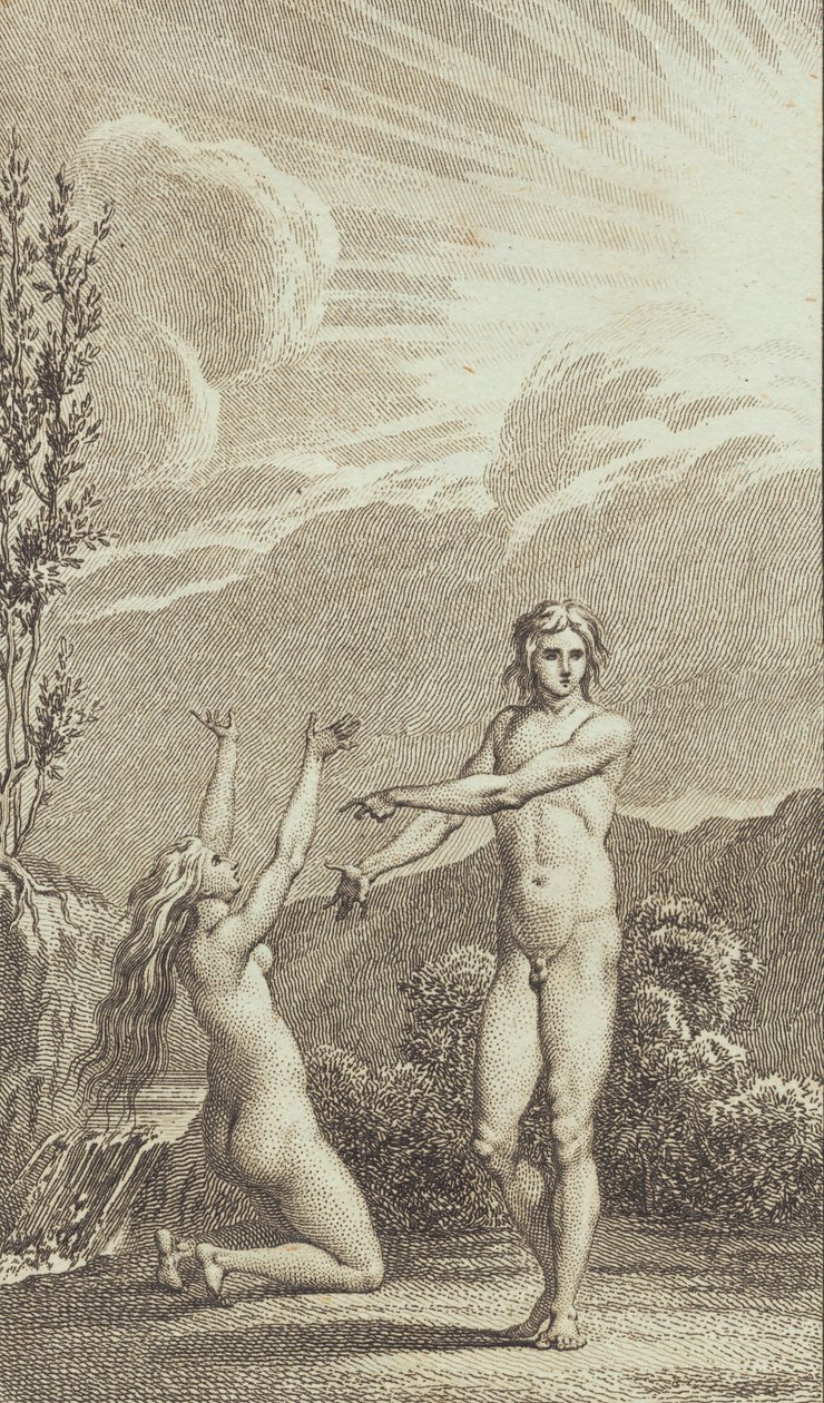 Ilustrace k Ewaldovu "Adam a Eva". II od J.F. Clemens