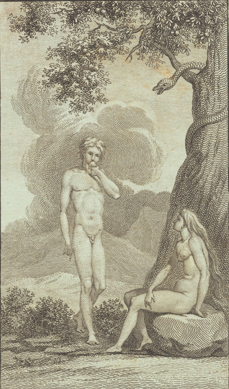 Ilustrace k Ewaldovu "Adam a Eva". IV od J.F. Clemens