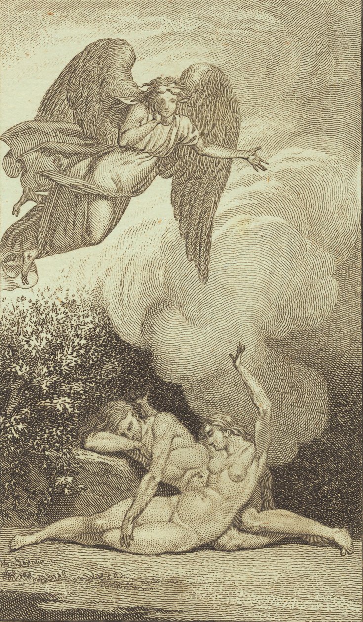 Ilustrace k Ewaldovu "Adam a Eva". V od J.F. Clemens