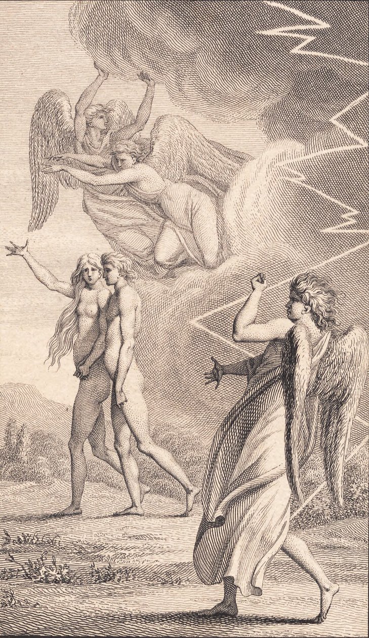 Ilustrace k Ewaldovu "Adam a Eva". PROTI od J.F. Clemens