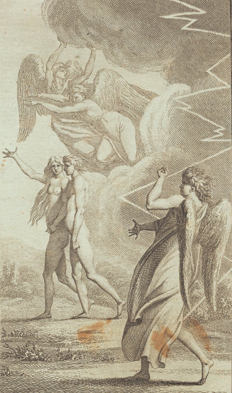 Ilustrace k Ewaldovu "Adam a Eva". PROTI od J.F. Clemens
