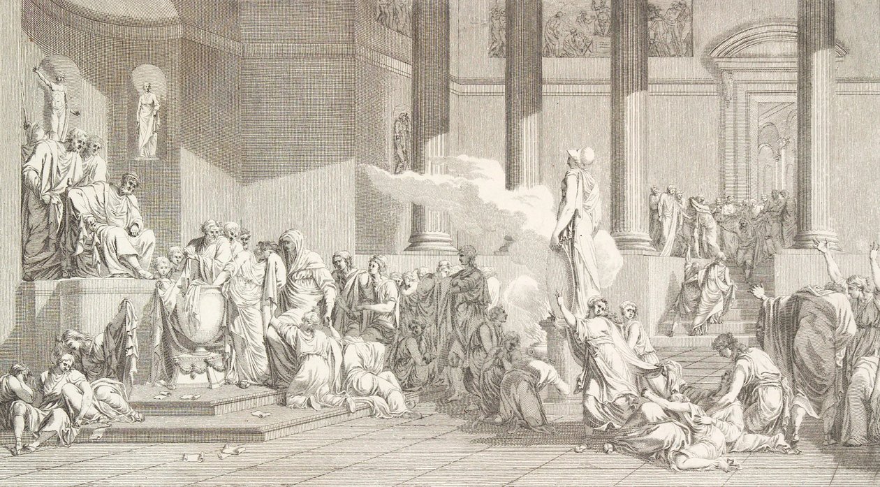 Loterie athénské mládeže od J.F. Clemens