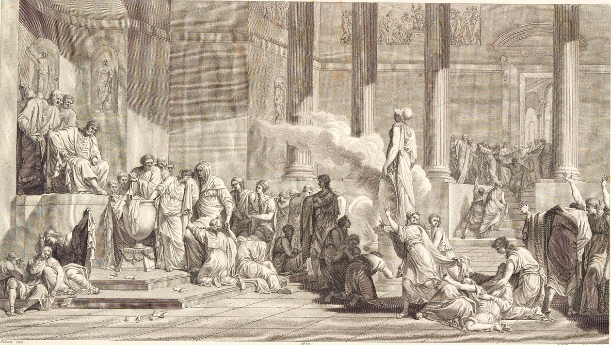 Loterie athénské mládeže od J.F. Clemens