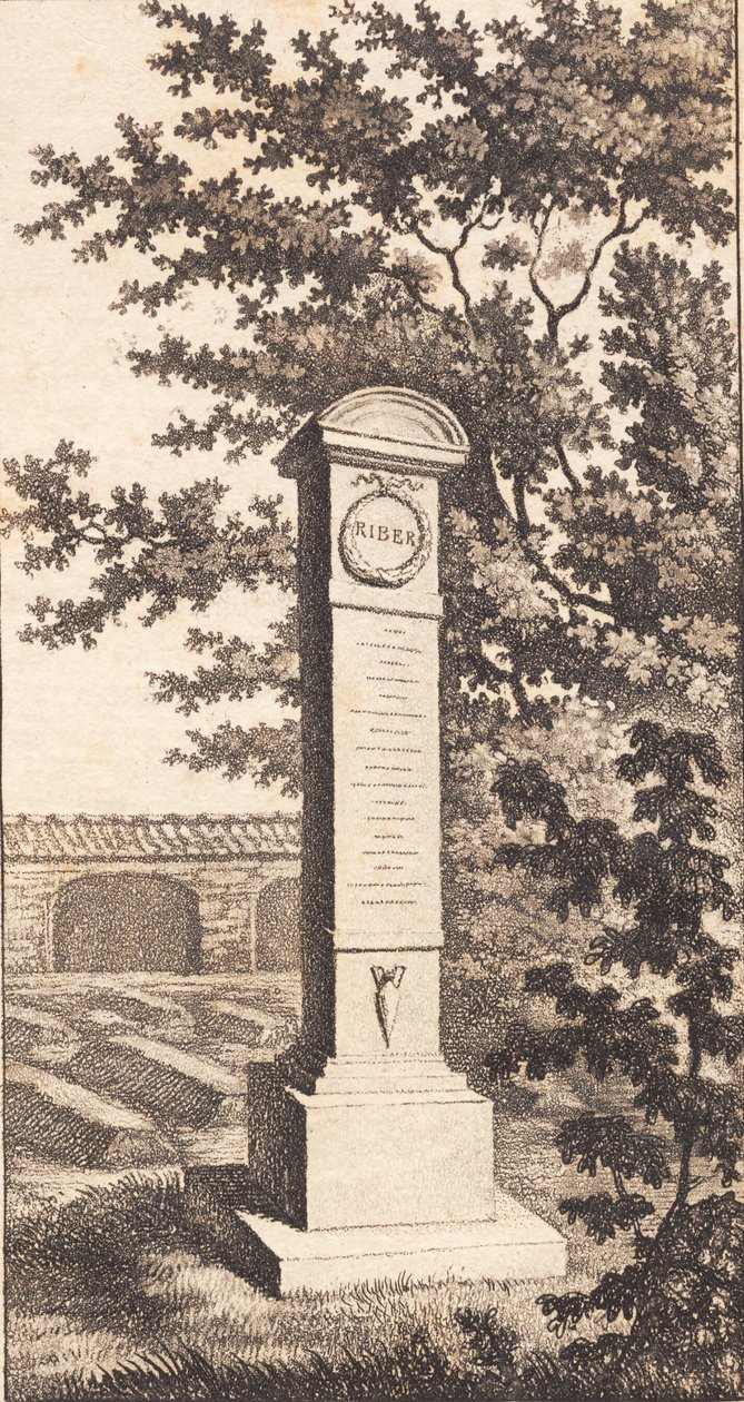 Pamětní podpora pro Ribera od J.F. Clemens