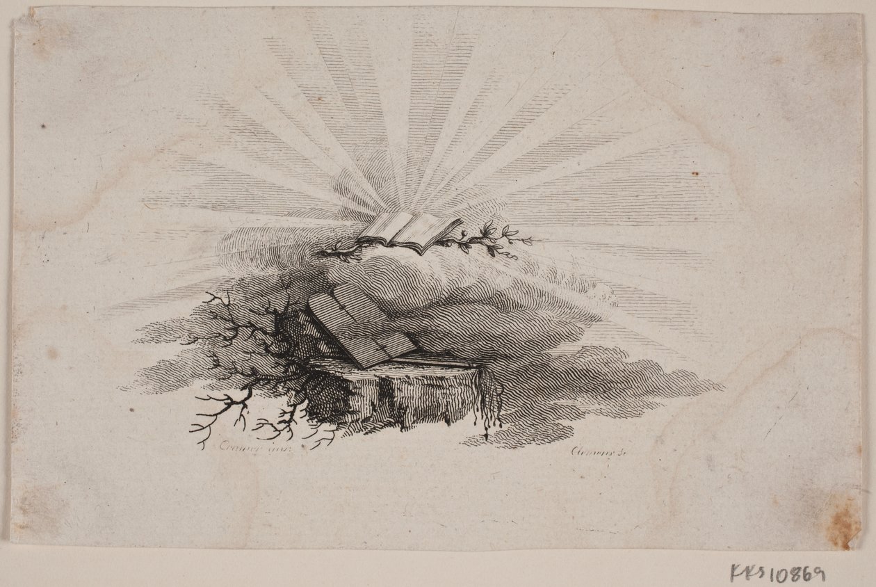 Titulní viněta pro C. Bastholma: "Duchovní řeči", 1779 od J.F. Clemens