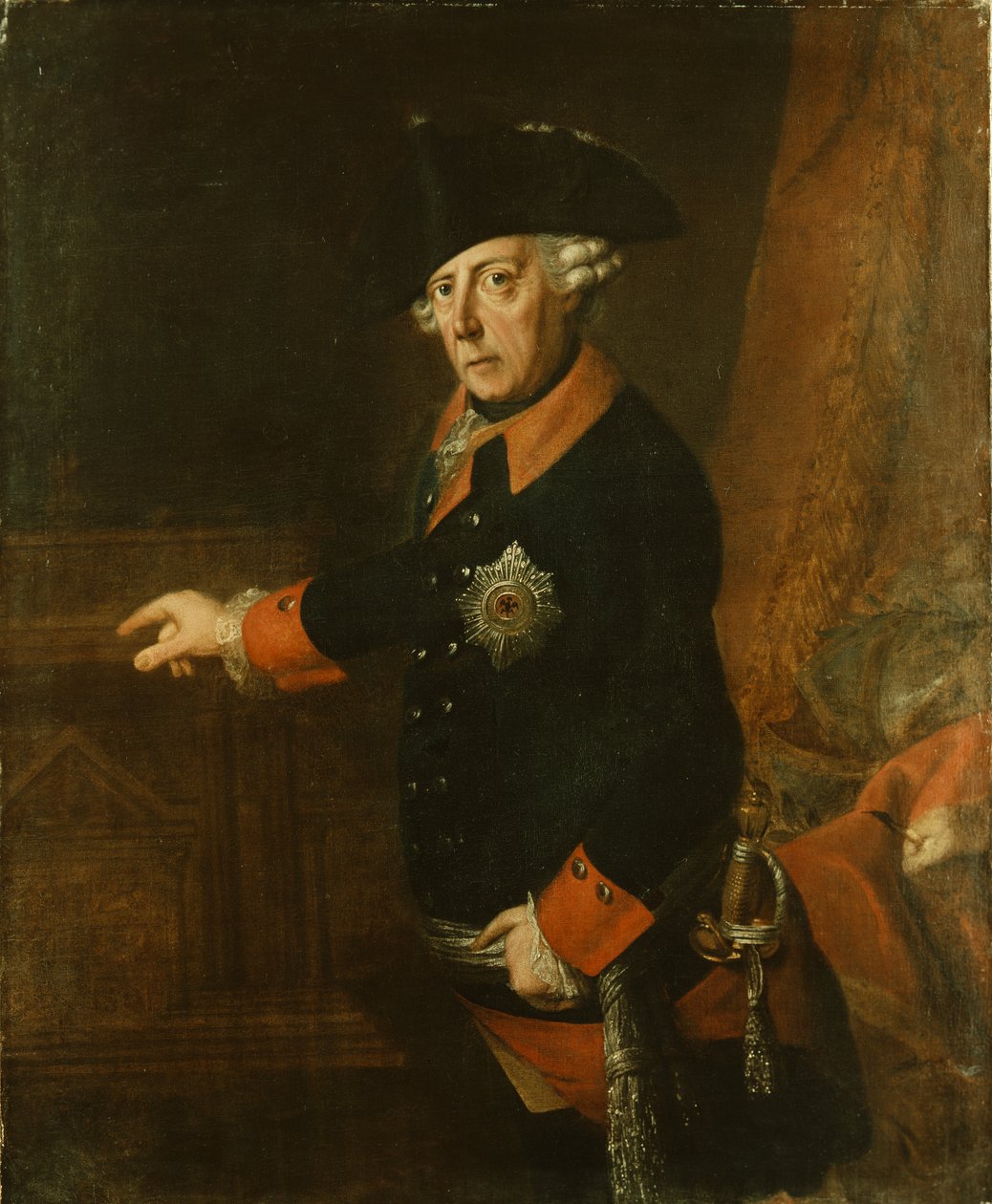 Fridrich II. Veliký z Pruska, kolem roku 1763 od J.H.C. Franke