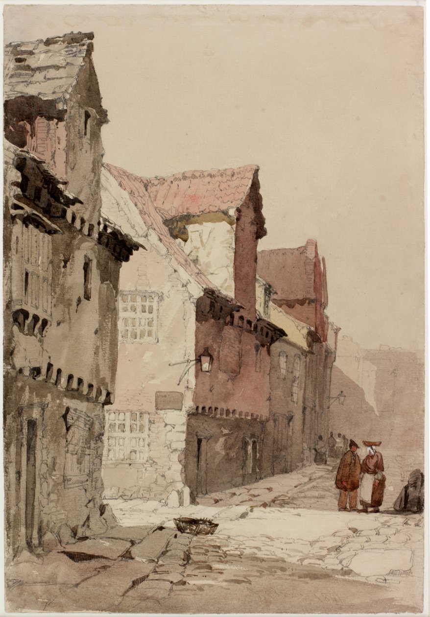 At Pandon, 1841 (tužka a wc na papíře) od J.I. Brown