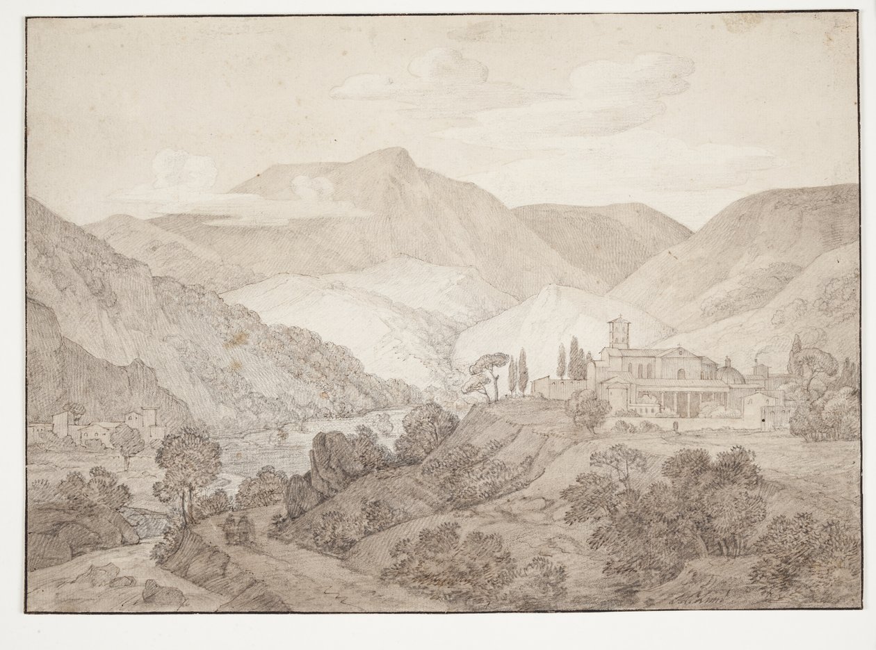 Cappucinerkloster ve Spoletu od J.L. Lund