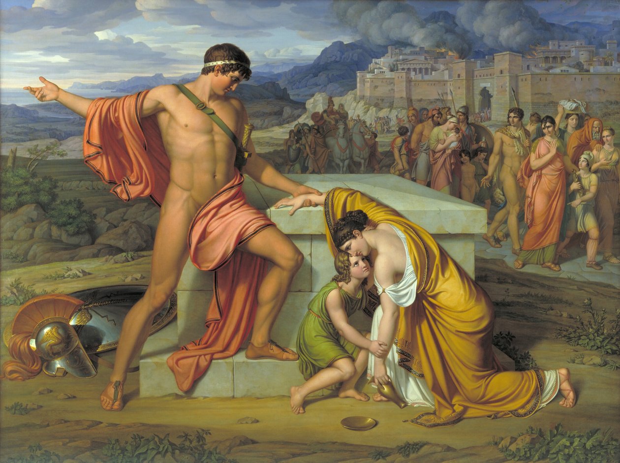 Pyrrhus a Andromache u Hector