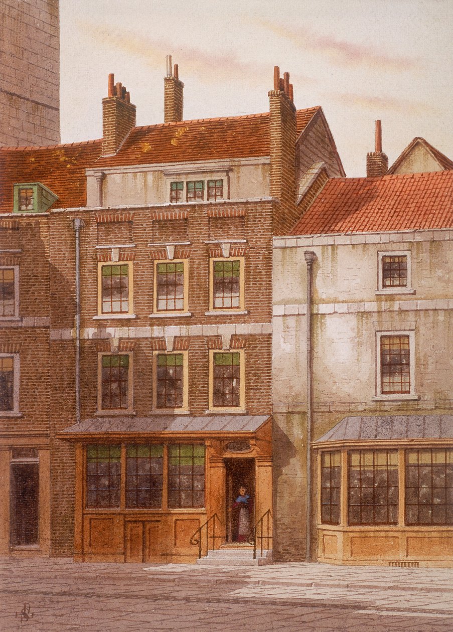 Plow Court, Lombard Street, Londýn, c1870 od JL Stewart