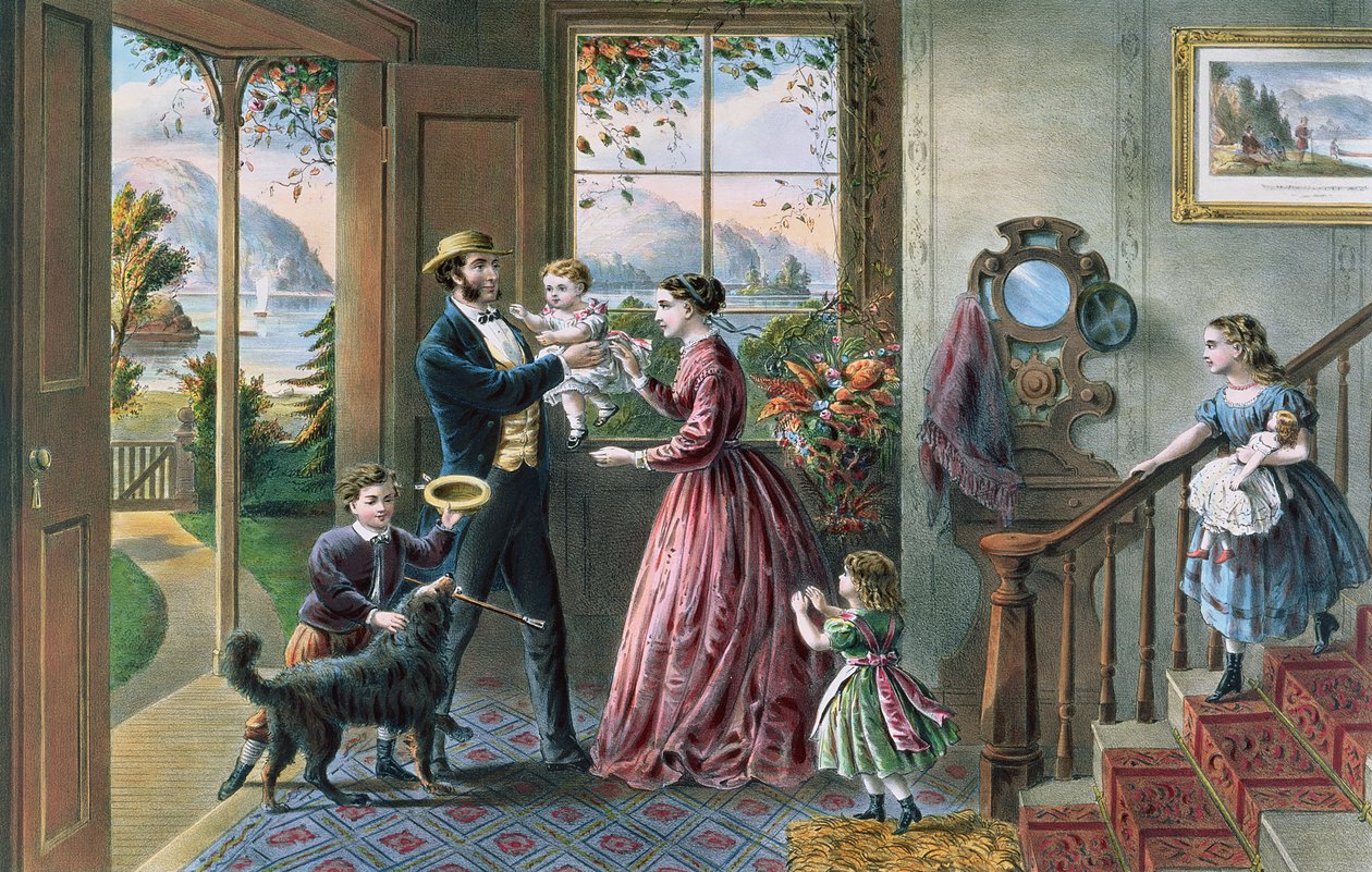 Čtyři roční období života: Currier and Ives, New York, 1868 (viz 87966, 87971). od N. and Ives, J.M. Currier