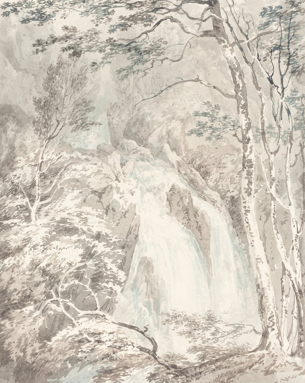 Vodopád, 17951796. od Joseph Mallord William Turner