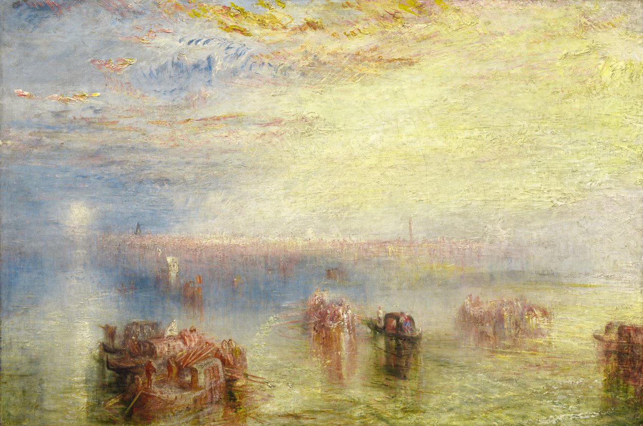 Přístup do Benátek, 1844. od Joseph Mallord William Turner