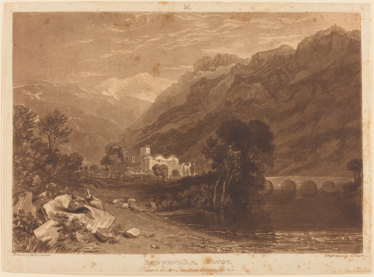 Bonneville, publikoval 1816. od Joseph Mallord William Turner