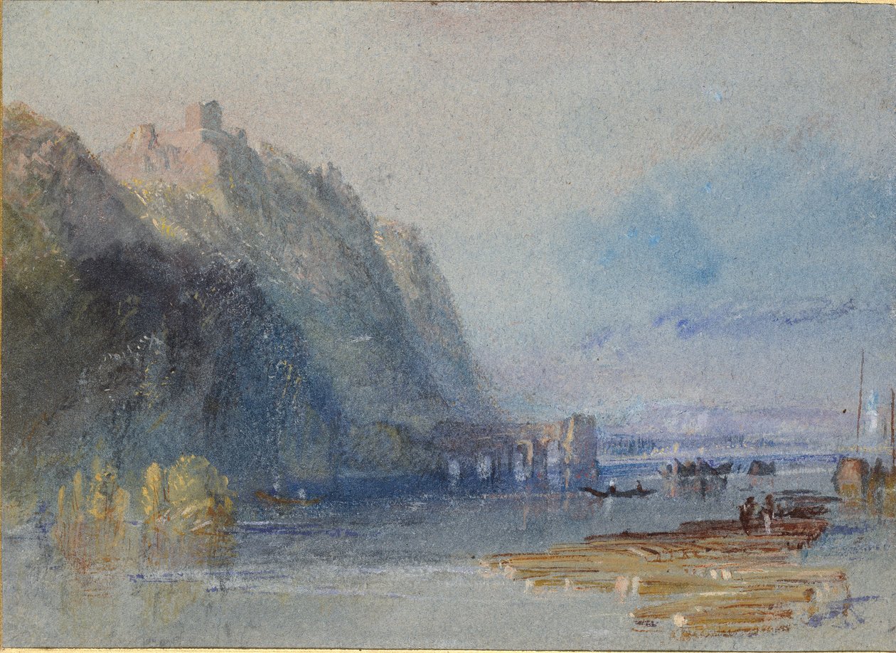 Chateau Hamelin, mezi Oudon a Ancenis, c1830 od Joseph Mallord William Turner