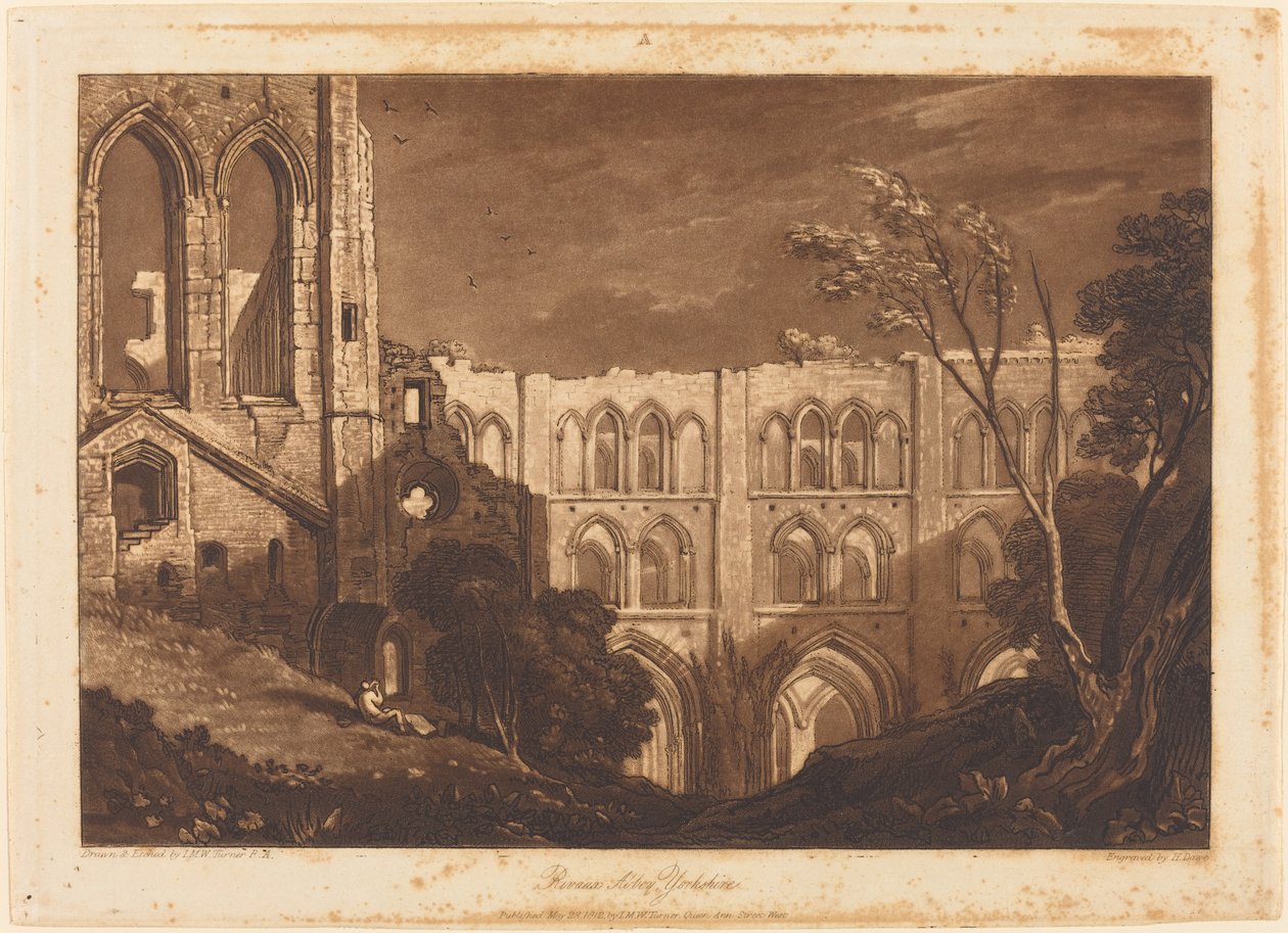 Rivaux Abbey, publikoval 1812. od Joseph Mallord William Turner