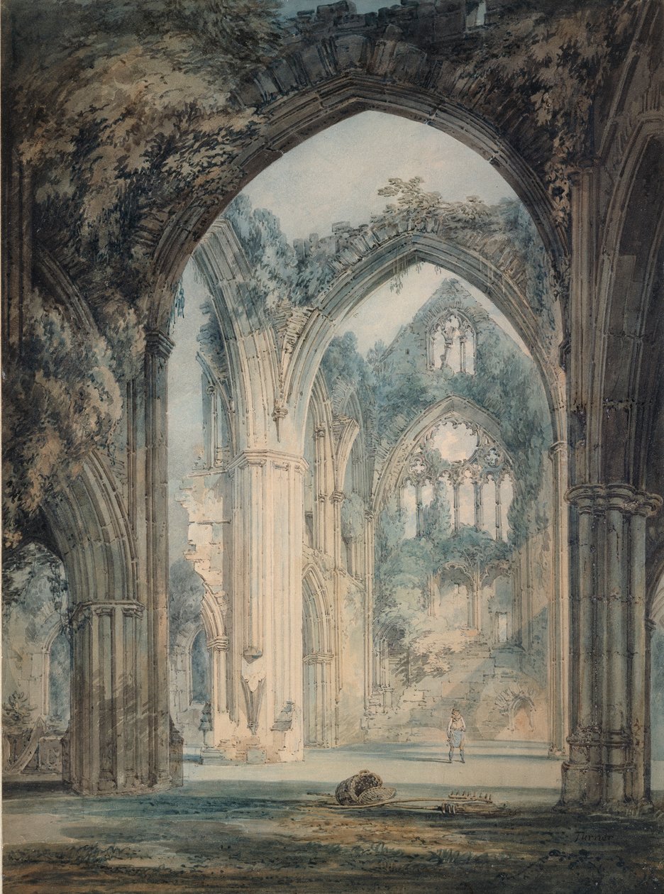 Příčná loď Tintern Abbey, Monmouthshire, c1794 od Joseph Mallord William Turner