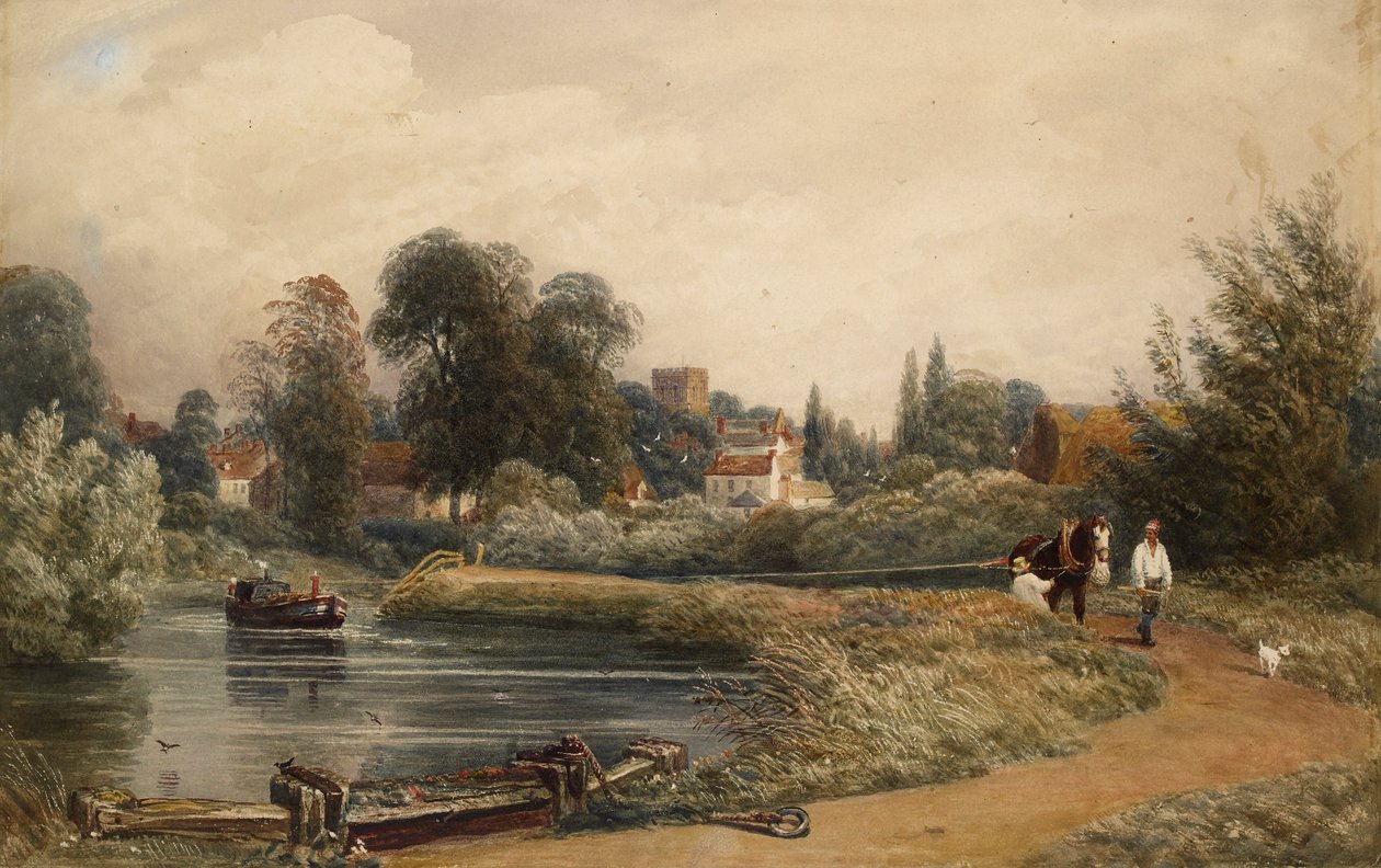 Pohled na Iffley od řeky, 1841 od Joseph Mallord William Turner