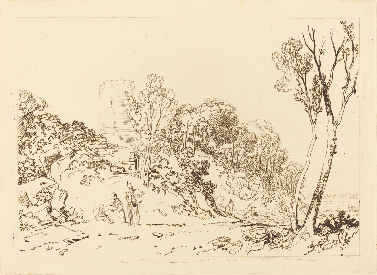 Winchelsea, Sussex, publikoval 1812. od Joseph Mallord William Turner