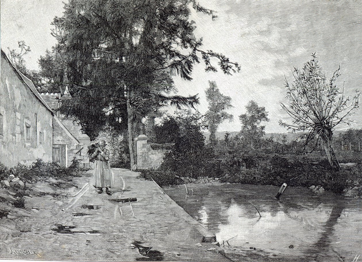 Po dešti, z Hodiny volného času, 1888 od J.M. Barnsley