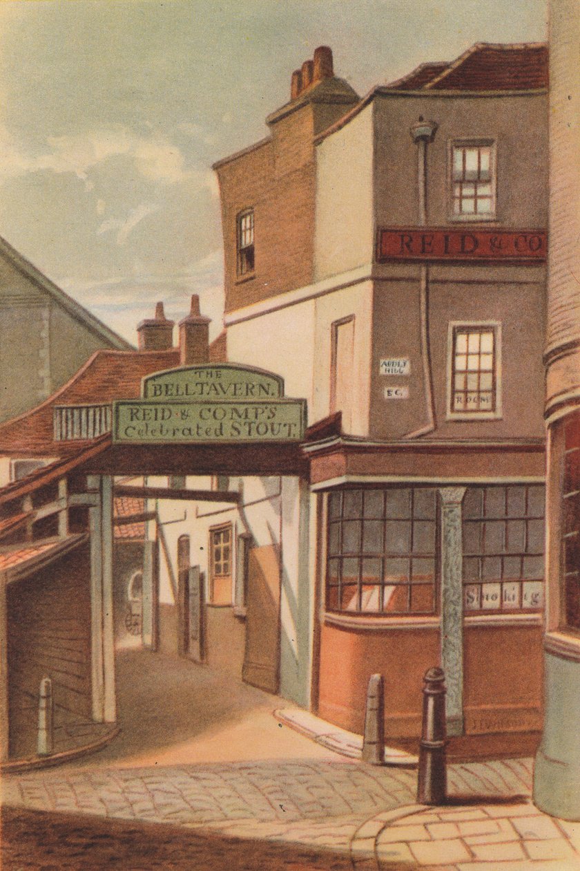 Bell Tavern, Addle Hill, Londýn, 1868 od JT Wilson