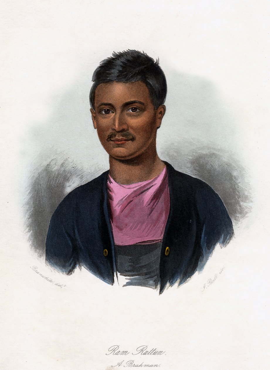 Ram Ruttun. Brahman, c1840. od J. Bull