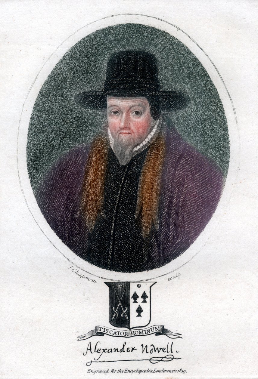 Alexander Nowell , anglický kněz a teolog, 1819. od J. Chapman