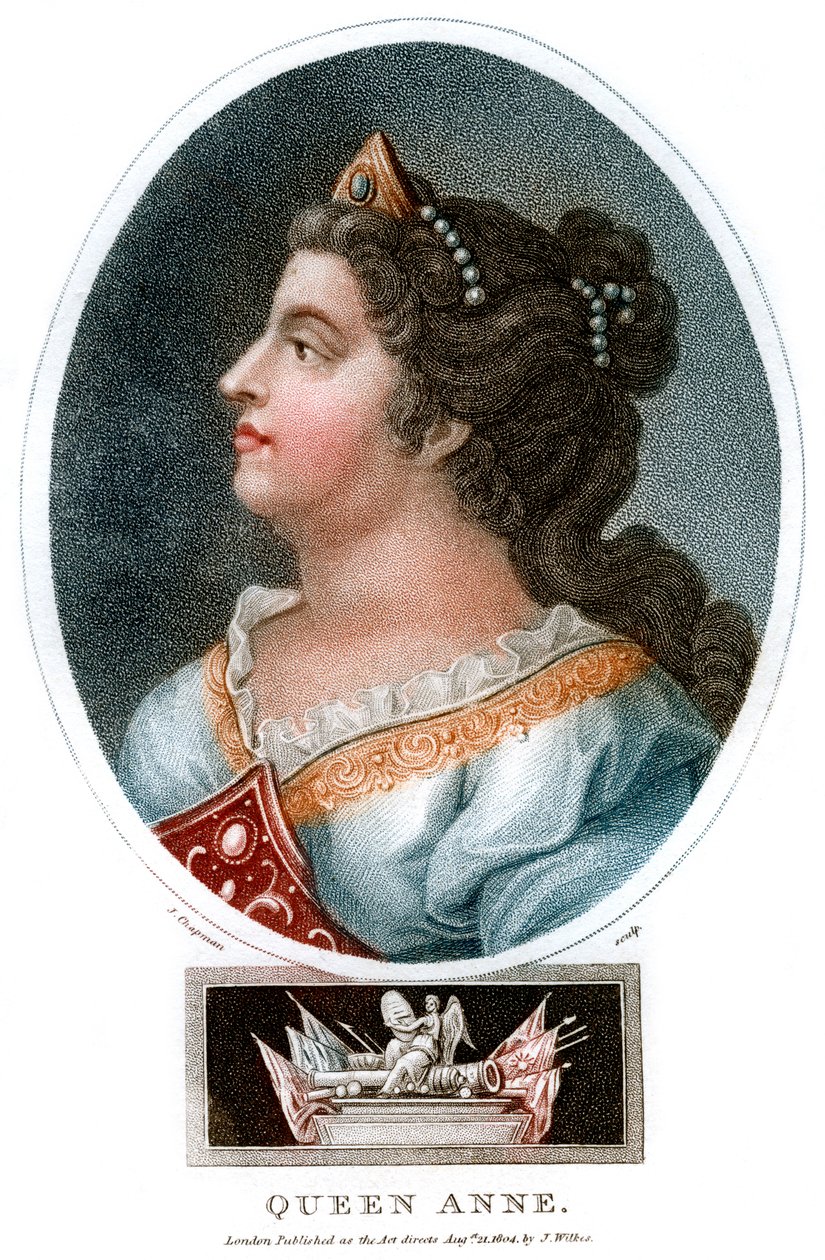 Královna Anna 1665-1714, 1804. od J. Chapman