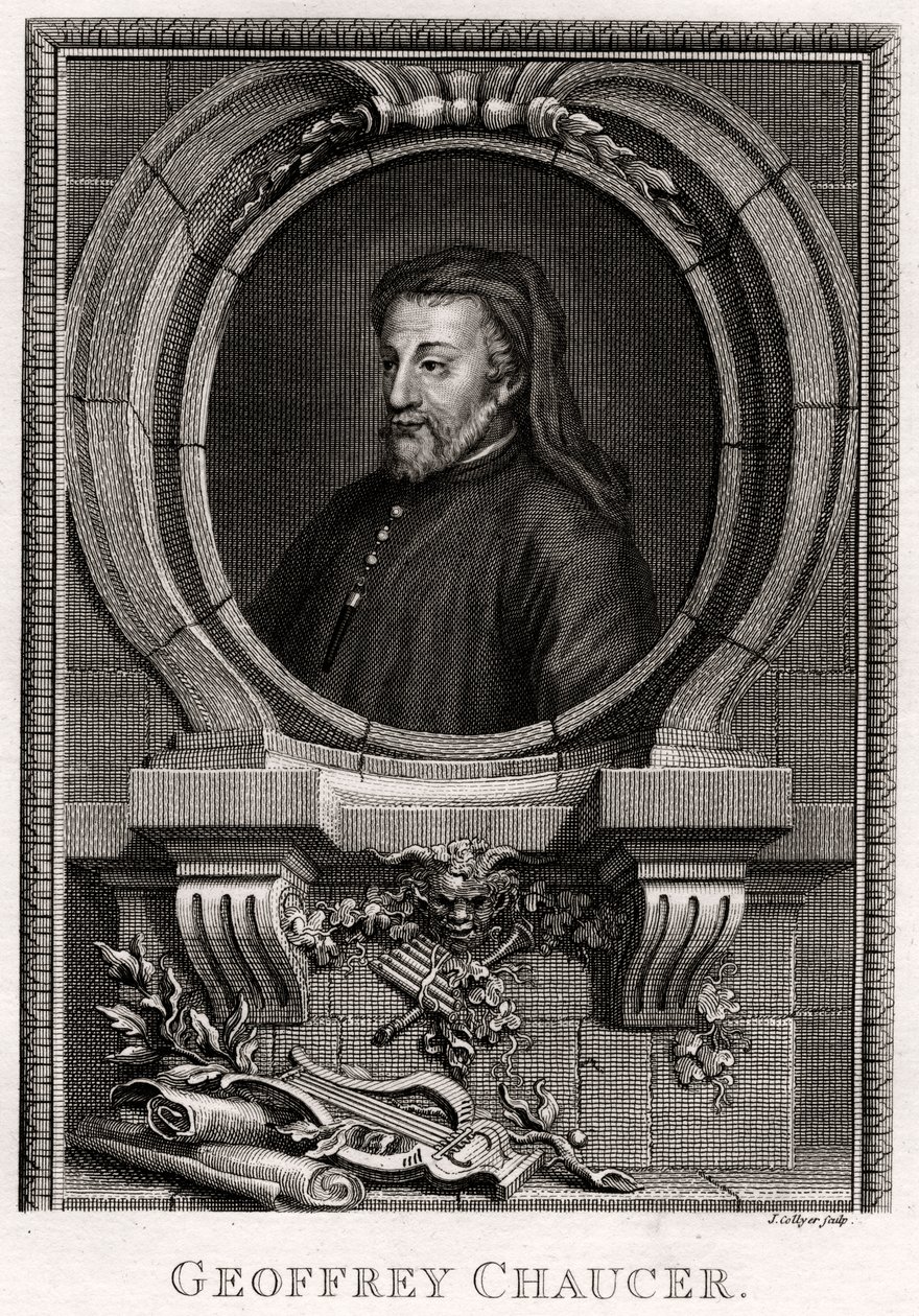 Geoffrey Chaucer, 1774 od J. Collyer