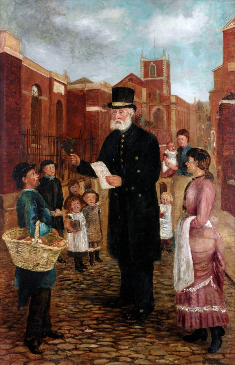 Tommy Sanderson, Town Crier, 1884 od J. Gillis Brown