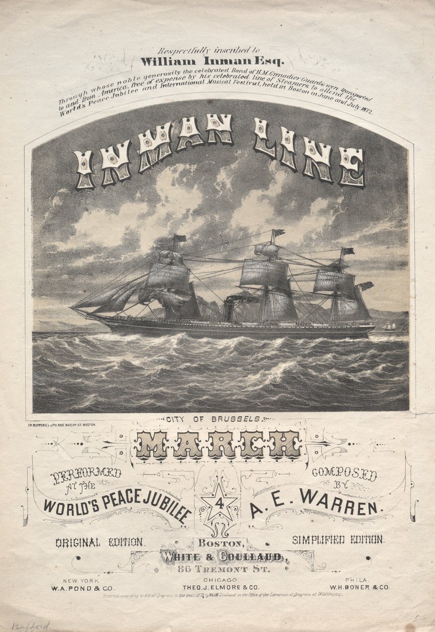 Pochod Inman Line od J. H. Bufford