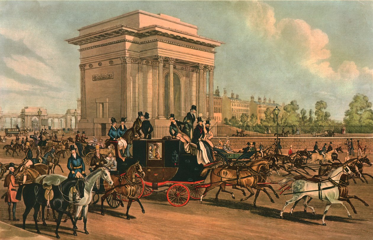 Hyde Park Corner, c1838. od J Harris