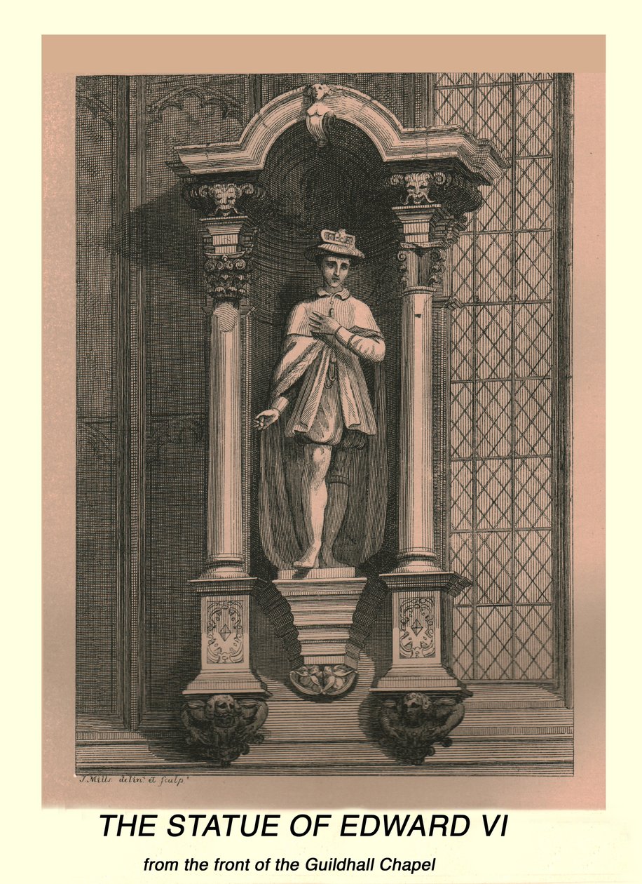 Socha Edwarda VI., 1886 od J Mills