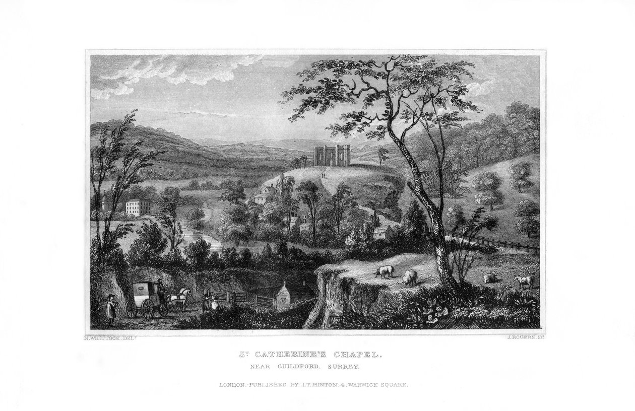 Kaple sv. Kateřiny, Guildford, Surrey, 1829. od J. Rogers