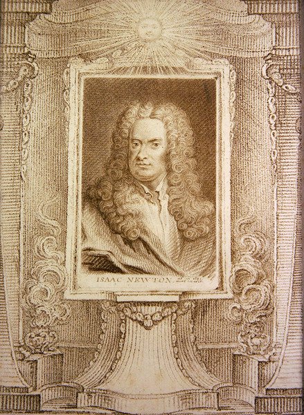Sir Isaac Newton (rytina) od J. T. Wedgewood